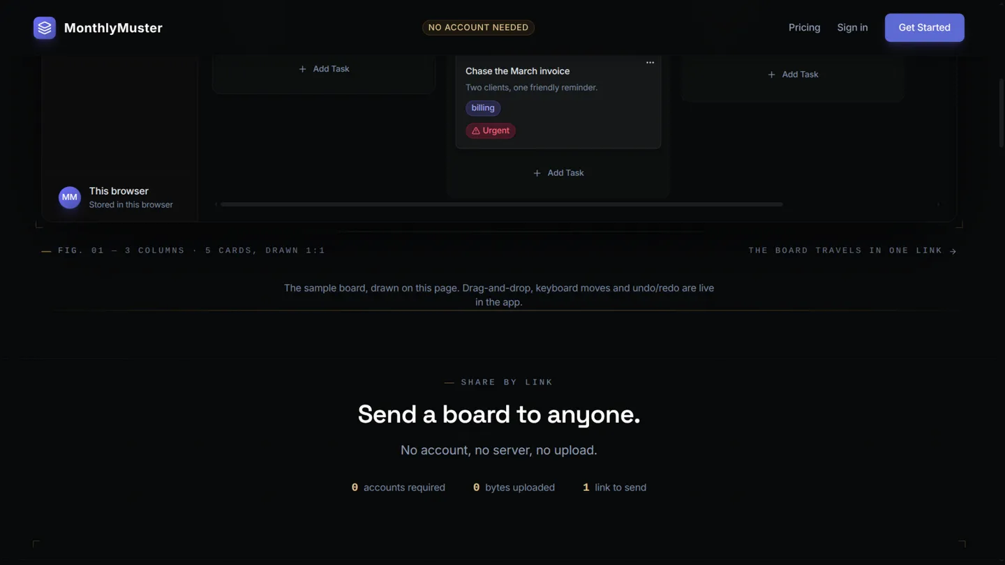 MonthlyMuster screenshot 2