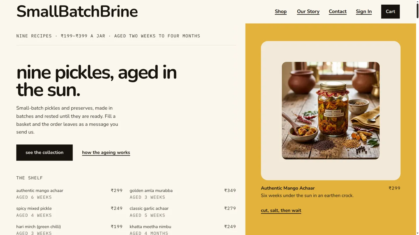 Small Batch Brine screenshot 1
